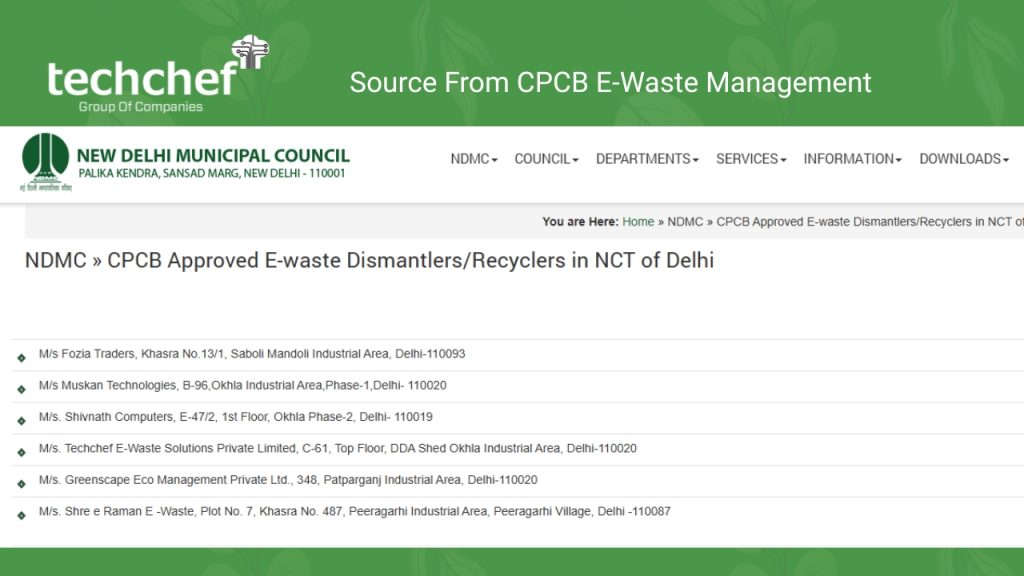 Techchef, CPCB E-waste